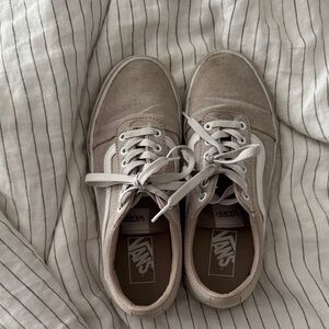 Vans Light Tan Lace-Up Sneakers
